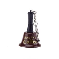 Брелок-колокольчик Ring for a Coffee коричневый