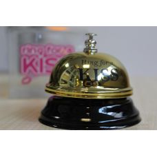Звонок настольный RING FOR A KISS золото