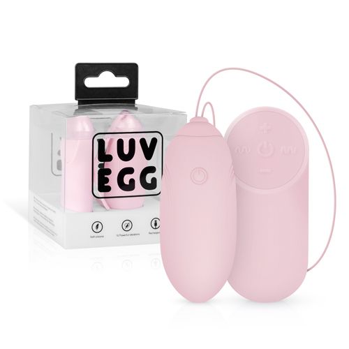 Виброяйцо силиконовое розового цвета Luv Egg 