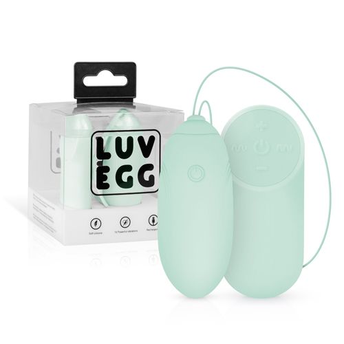 Виброяйцо силиконовое зеленого цвета Luv Egg