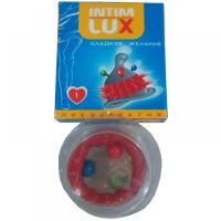 Презерватив с шариками и усиками прозрачного цвета Intim lux Сладкое желание 1 штука
