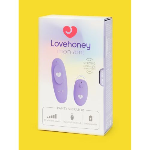 Вибротрусики для клитора с пультом сиреневый Lovehoney Mon Ami Panty Vibrator