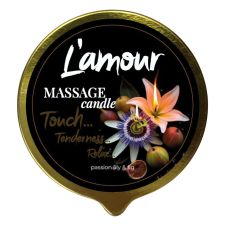 Массажная свеча золотая с ароматом лилии и инжира L'amour Passion Lily & Fig 70 мл