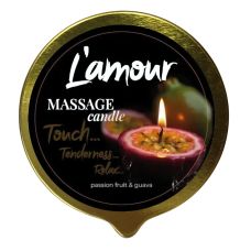 Массажная свеча золотая с ароматом маракуйа и гуавы L'amour Passionfruit & Guava 70 мл