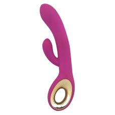 Вибратор с клиторальным стимулятором розовый Lealso Jakiro