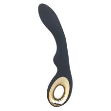 Вибратор силиконовый со стимуляцией точки G черный Lealso Magic 