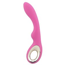 Вибратор силиконовый со стимуляцией точки G розовый Lealso Magic 