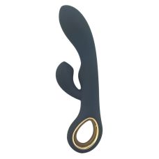 Вібратор із кліторальним стимулятором чорний Lealso MIYA