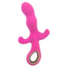 Вібратор із стимуляцією клітора силіконовий рожевий Lealso EMILY