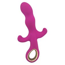 Вібратор із стимуляцією клітора силіконовий рожевий Lealso EMILY