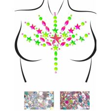 Прикраси для тіла з дорогоцінним камінням Leg Avenue Bliss Neon Body jewels sticker Оne size