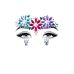 Самоклеящиеся украшения для лица в виде цветка разных цветов Leg Avenue Dahlia face jewels sticker размеры Оne size и S