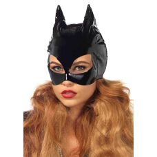 Маска женщины кошки виниловая черного цвета Leg Avenue Cat woman mask