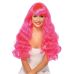 Длинный волнистый парик неоновый розового цвета Leg Avenue длина 600 мм