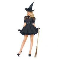 Костюм волшебной ведьмы черного цвета Leg Avenue Bewitching Witch размер M