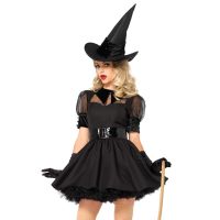 Костюм волшебной ведьмы черного цвета Leg Avenue Bewitching Witch размер S