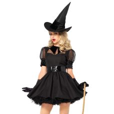 Костюм волшебной ведьмы черного цвета Leg Avenue Bewitching Witch размер S