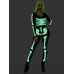 Костюм скелета для ролевых игр черно белого цвета Leg Avenue Womens Skeleton Bodysuit Halloween