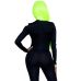 Костюм скелета для ролевых игр черно белого цвета Leg Avenue Womens Skeleton Bodysuit Halloween размер S