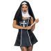 Костюм монашки черного цвета Leg Avenue Naughty Nun 2 предмета размер XS 