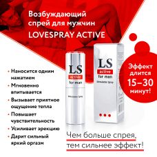 Возбуждающий спрей для мужчин (стимулятор) Lovespray active 18мл