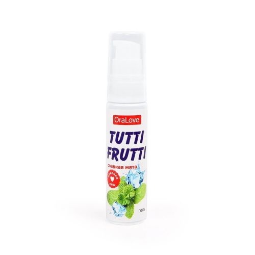 Оральная смазка для секса со вкусом Сладкой Мяты Tutti-frutti 30 мл