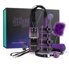 БДСМ набір для сексуальних ігор Secret Pleasure Chest фіолетовий