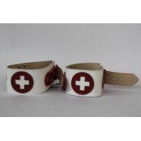 Кожаные оковы для ног или рук медсестры для БДСМ Scappa LC-14
