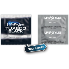 Презерватив черный 1 шт LIFESTYLES TUXEDO Black