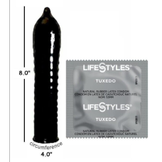 Презерватив черный 1 шт LIFESTYLES TUXEDO Black