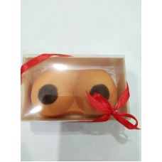 Мыло в виде груди Шоколадные соски с ароматом клубники со сливками