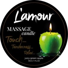 Массажная свеча с ароматом зеленого яблока L'amour 30 мл