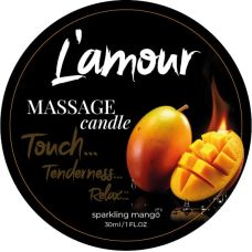 Массажная свеча с ароматом манго L'amour Mango 30 мл