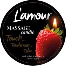 Массажная свеча с ароматом клубники L'amour Seductive 30 мл