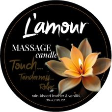 Массажная свеча с ароматом ванили L'amour Rain-Kissed Leather 30 мл