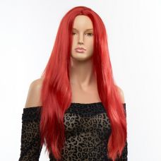 Парик красный c длинными прямыми волосами Fetish Hair