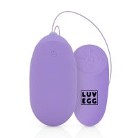 Вагинальное виброяйцо с дистанционным пультом управления лиловое Foxshow Luv Egg