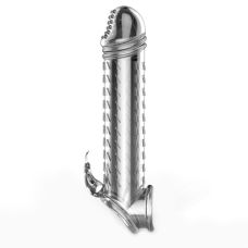 Многоразовая насадка на пенис для пар с кольцом для мошонки и со стимуляцией клитора прозрачная Sexy desires Wolf Warrior