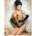Пестисы черные в форме сердечек оклеенных пейотками с кисточками Sexy desires