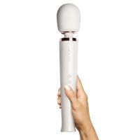 Вибромассажер Ванд в виде микрофона для стимуляции клитора из силикона жемчужно белого цвета Le Wand 