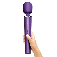 Вибромассажер Ванд в виде микрофона для стимуляции клитора из силикона фиолетового цвета Le Wand 