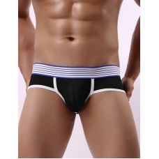 Чоловічі сексуальні труси з відкритим доступом чорний Star Night розмір M