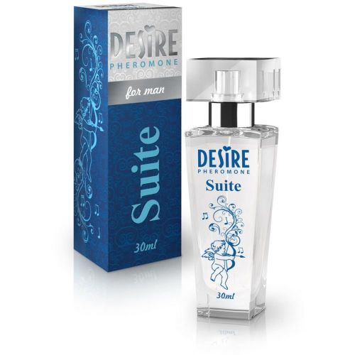 Духи-спрей мужские с феромонами DESIRE De Luxe Platinum Suite  30 мл фужерно-древесный аромат