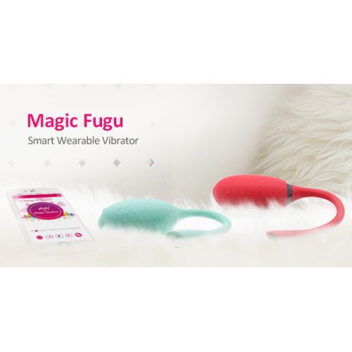 Виброяйцо с насадкой Magic Fugu Magic Motion GREEN + насадка Magic Elizabeth 