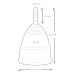 Менструальні чаші червоного кольору Mae B Intimate Health Menstrual Cups 2 штуки Менструальні чаші червоного кольору Mae B Intimate Health Menstrual Cups 2 штуки