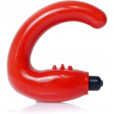 Вібратор для простати рельєфний пластиковий червоного кольору Medica Group