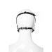 Маска на нижню половину обличчя БДСМ із натуральної шкіри чорна Candy Hero модель MGRD1