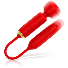 Подвійний вібратор Вібромасажер у формі мікрофона та Вагінальний стимулятор червоний Mia