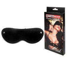 Маска БДСМ для очей чорна Notabu текстильна