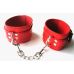 Кайдани з екошкіри універсального розміру з пряжкою Notabu червоні